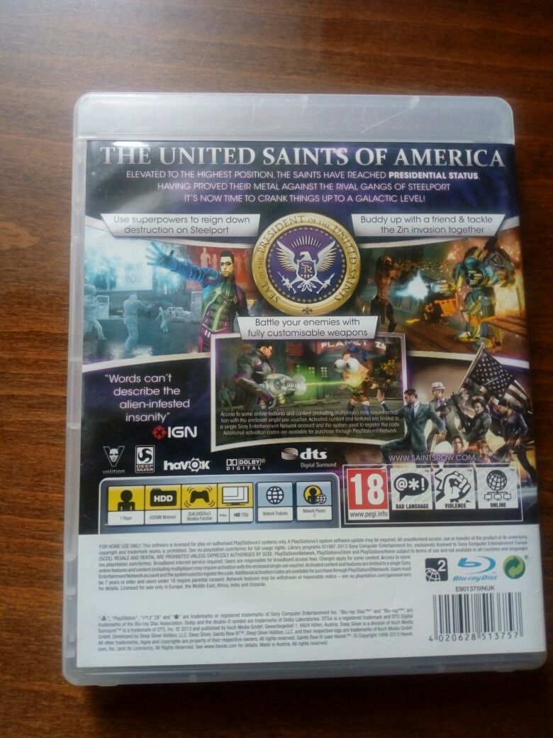 Saints ROW IV _gra na PS3