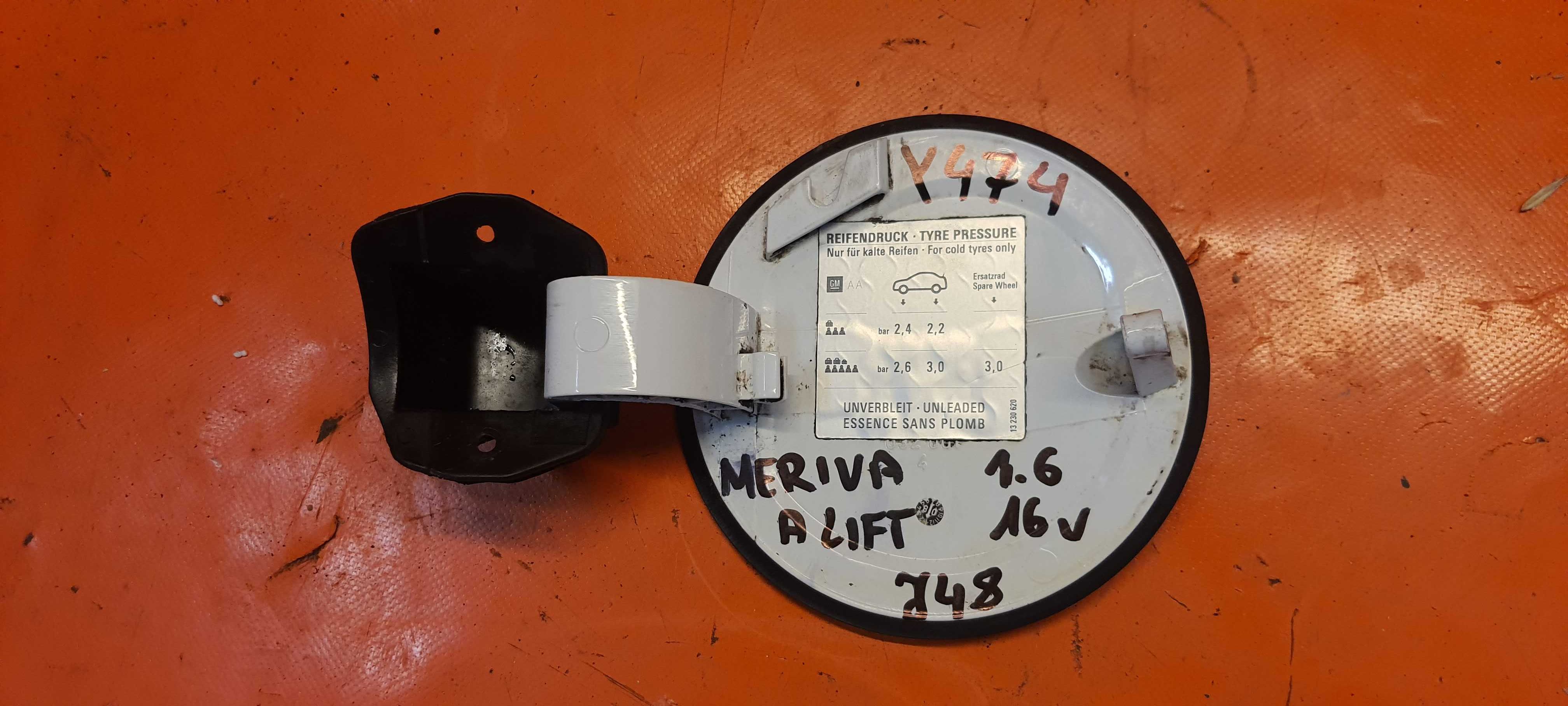 48J Klapka Wlewu Paliwa Opel Meriva A Lifit Kolor Y474