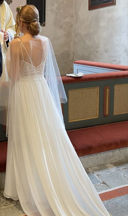 Przepiękna suknia ślubna w stylu boho
