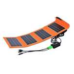 Ładowarka Solarna | 6V, 6W | Składana, USB-C, MicroUSB, Lightning