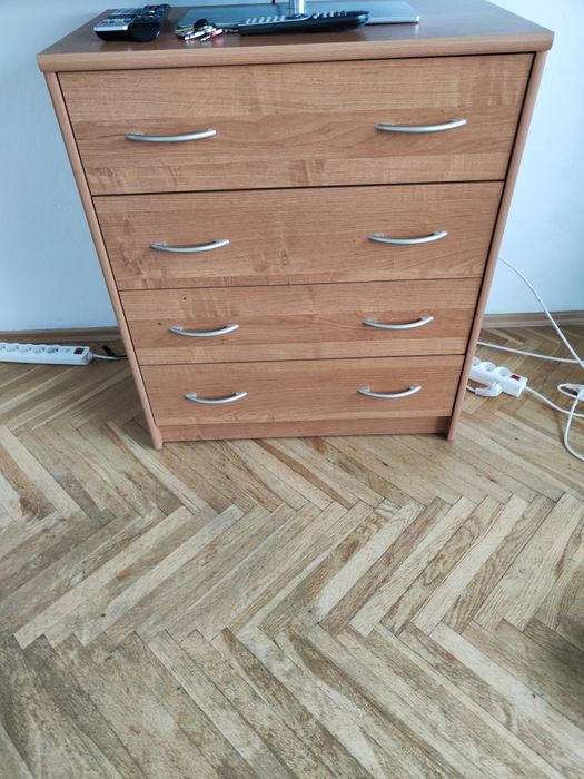 Komoda z szufladami, kolor olcha