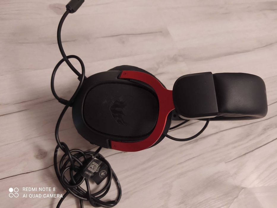 Słuchawki nauszne tuf gaming H3 gamingowy czarne jak nowe