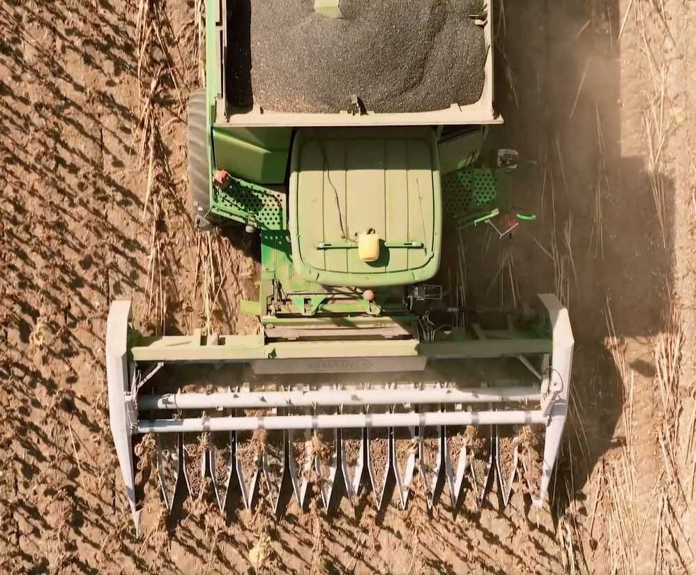 Жатка соняшникова Maans S під Клаас, Нью Холланд (Claas, New Holland).
