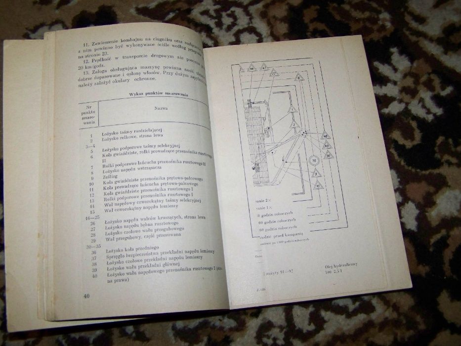 Kombajn do ziemniaków E 675/1 instrukcja i katalog UNIKAT