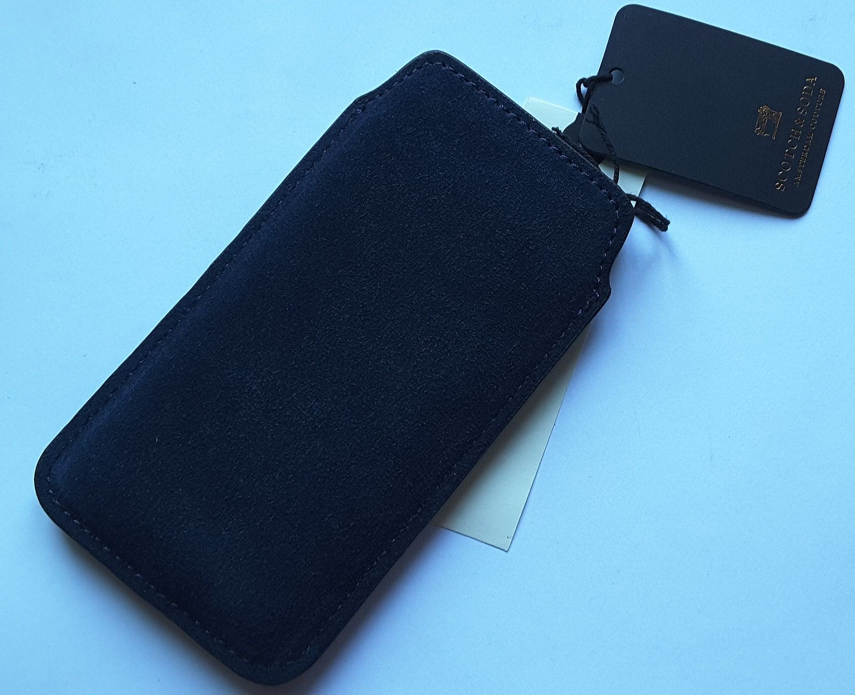 Чехол -карман на телефон, кожа, scotch&soda, нидерланды