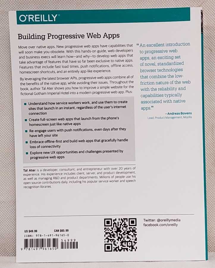 Building Progressive Web Apps - Tal Ater - K8310