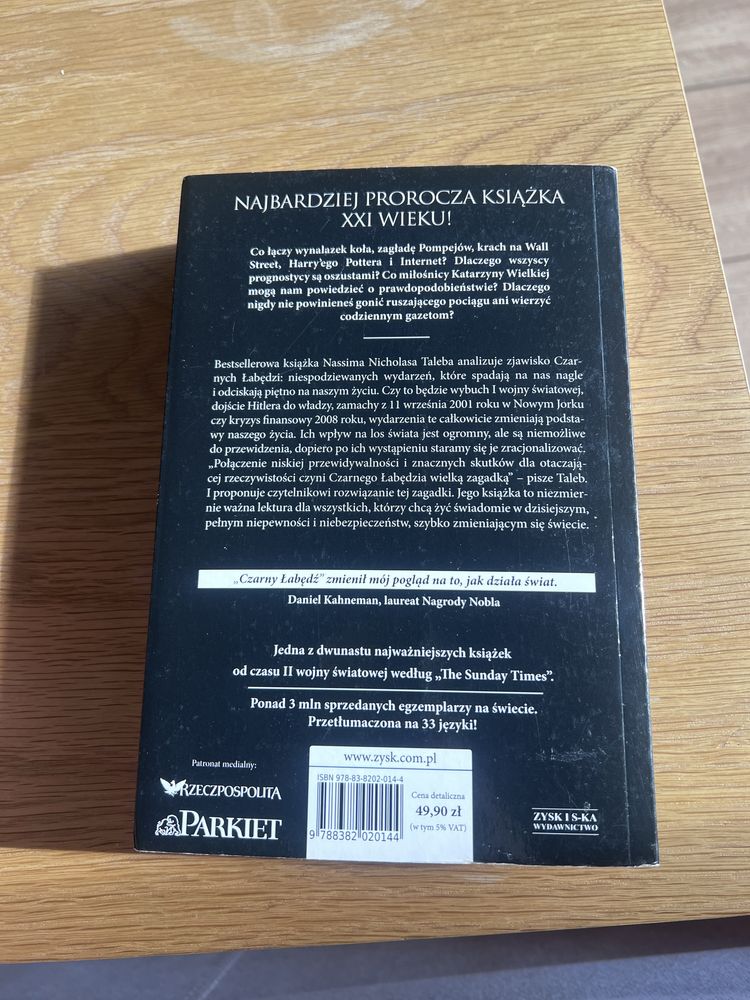 Czarny łabędź nassim nicholas taleb stan bdb