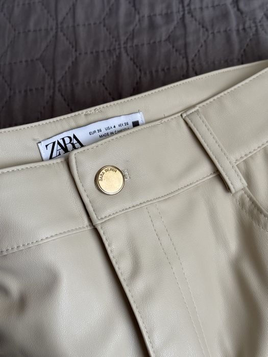 Шкіряні брюки Zara