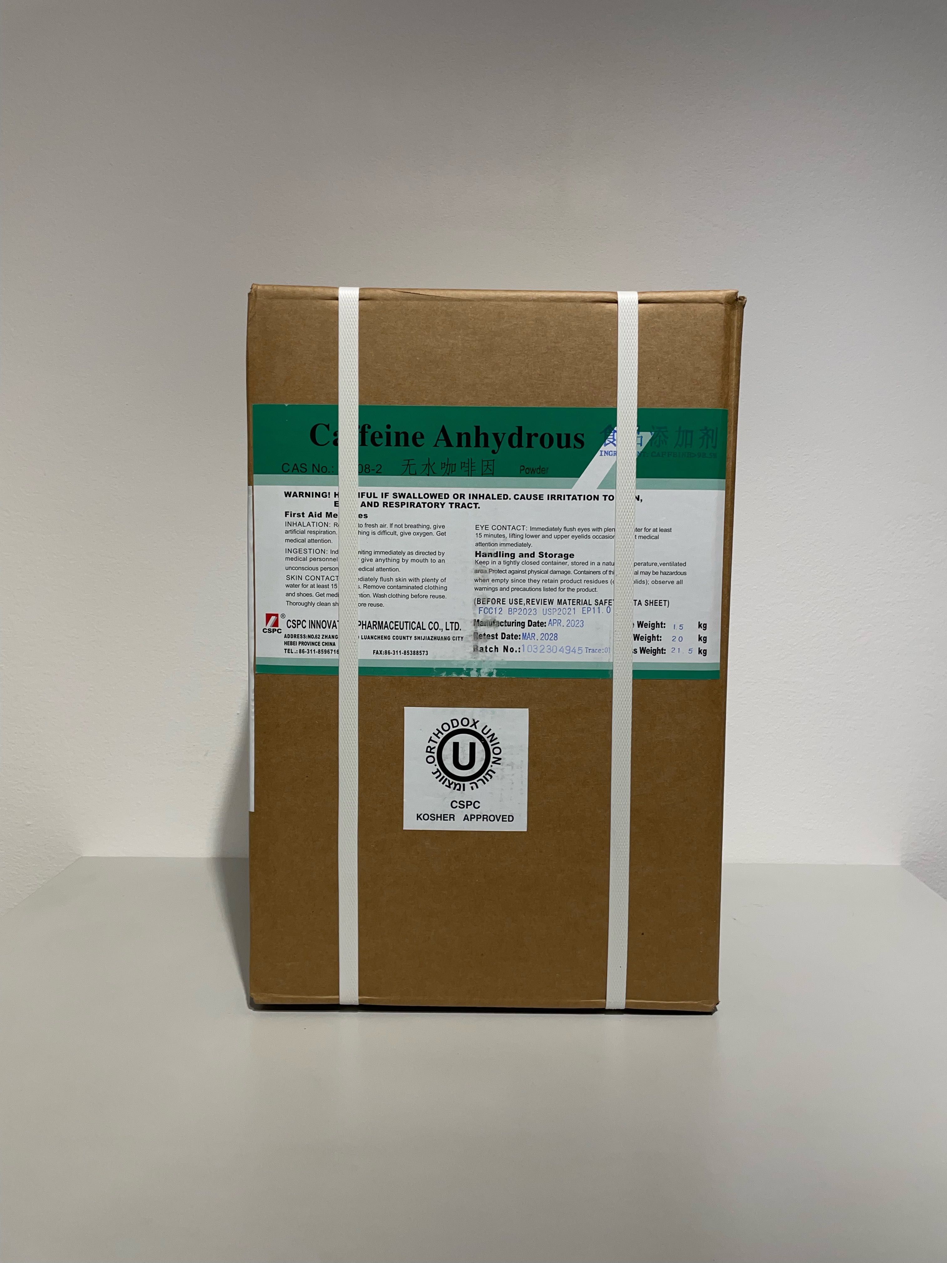 Kofeina Bezwodna # CSPC 20KG # Dostawa z 2025r # Od CC®