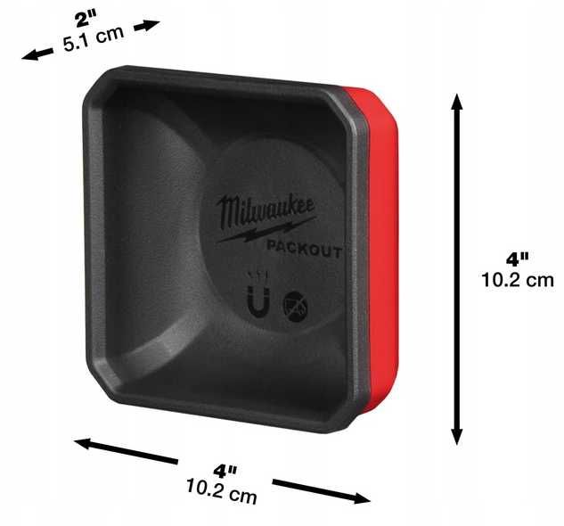 Магнітна тарілка MILWAUKEE Packout - 10x10 см, 10х20 см