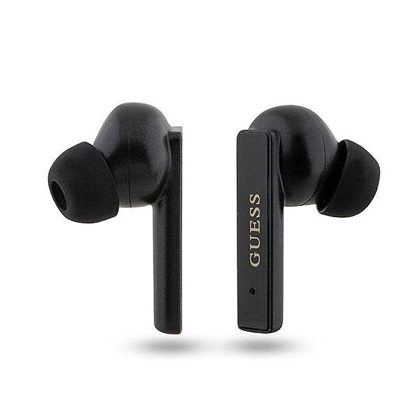 Słuchawki Bluetooth Guess Printed Logo TWS + stacja dokująca - czarne