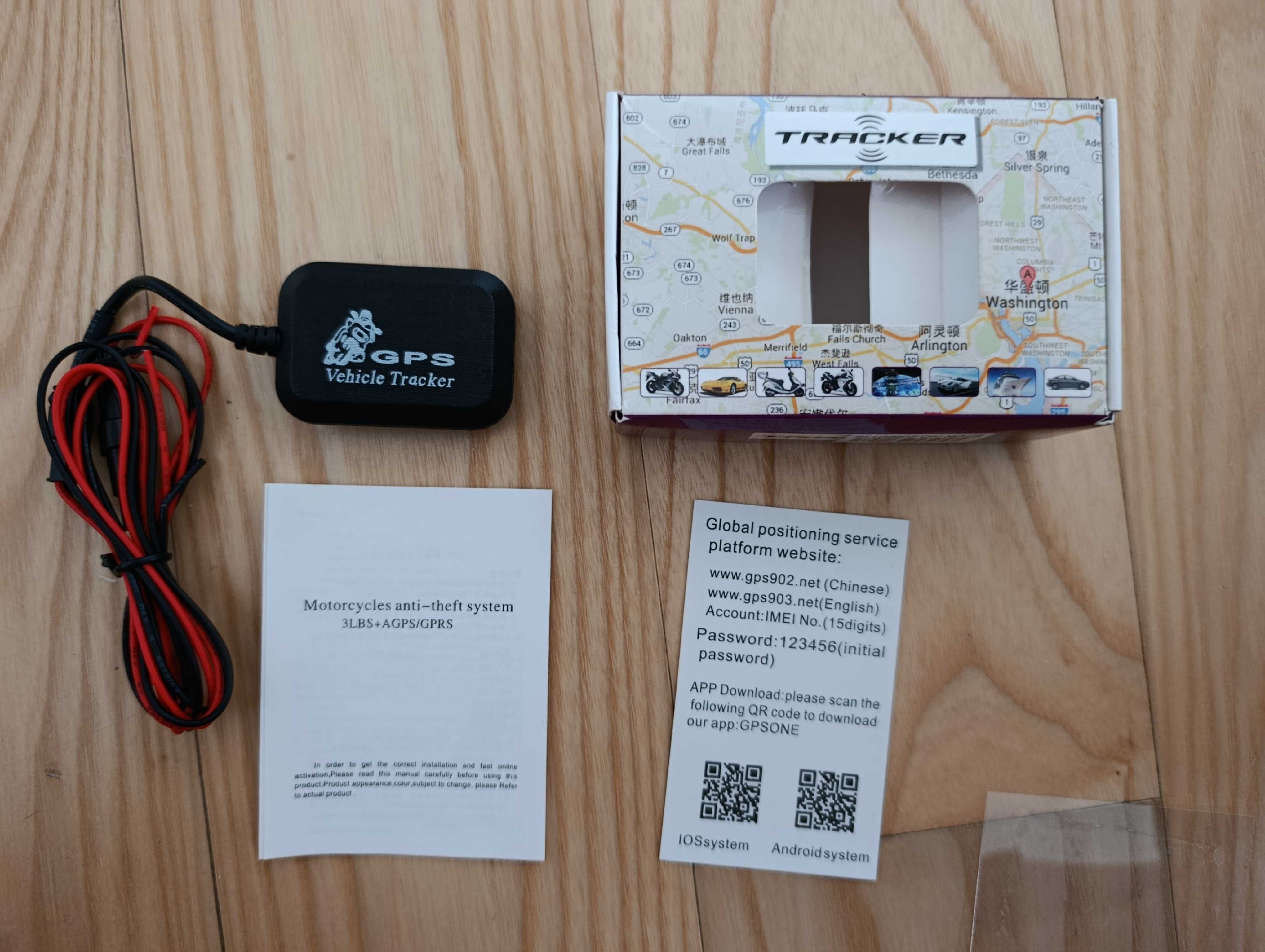 Mini lokalizator lbs GSM GPS do motocykla samochodu skutera tracker