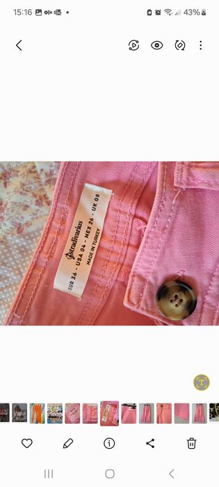 Calças  Stradivarius  rosa 34