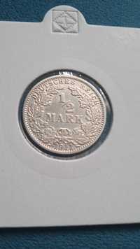 Moneta, monety, 1/2 marki 1911 G, srebro