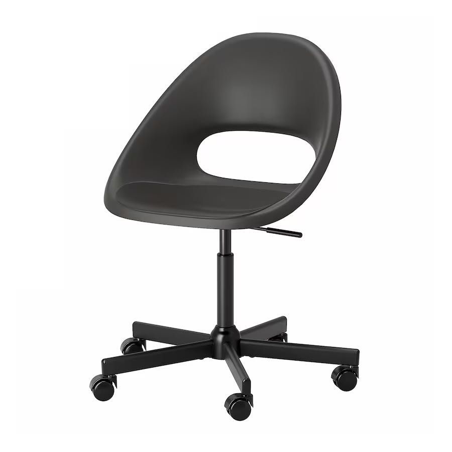 Krzesło obrotowe Ikea ELDBERGET / MALSKÄR, ciemnoszary/czarny