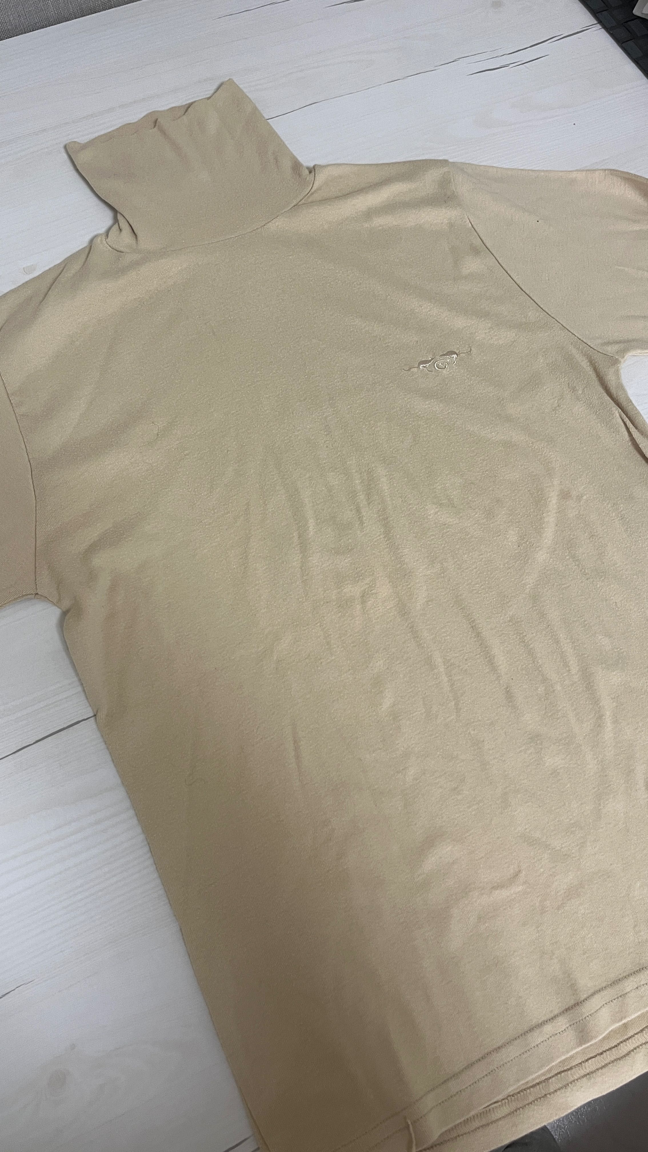 T-shirt Gola Alta Bege Cottonwool Knit Collection – Tamanho L