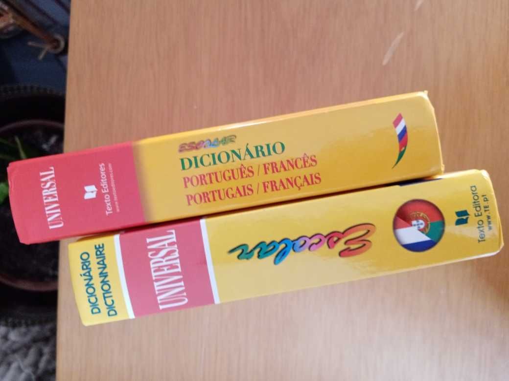 2 Dicionários Universal Escolar Português-Francês / Francês-Português