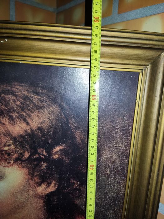 Quadro antigo com menino