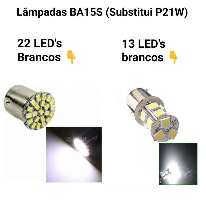 Lâmpada de leds BA15S BAY15D (Substituem P21w , P21/5W)