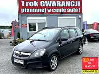 Opel Zafira 1 ROK GWARANCJI W CENIE AUTA, Zamiana, 7 osobowa, Alu, Hak, Tempomat