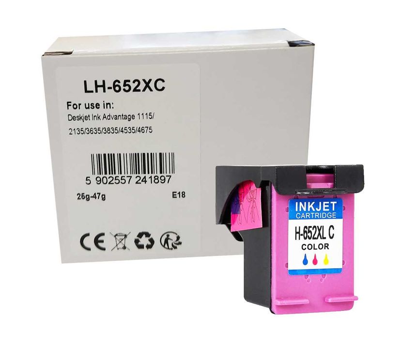 Tusz 652 XL kolor do HP 1115, 2315, 2135, 3635, 3835, 4535