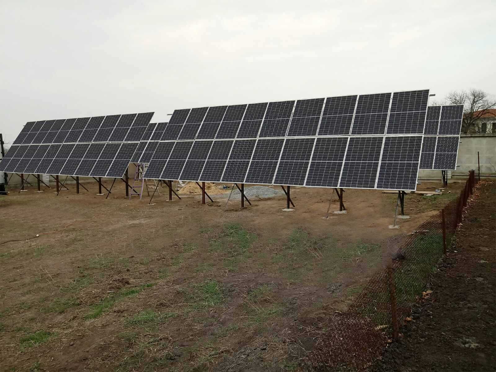 Автономная солнечная станция 3,4 кВт с накопителями. Доставка. Монтаж