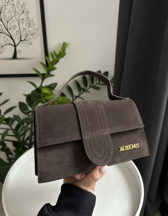 Остання шоколадна! Новинка, сумочка Jacquemus під замш в 3 кольорах