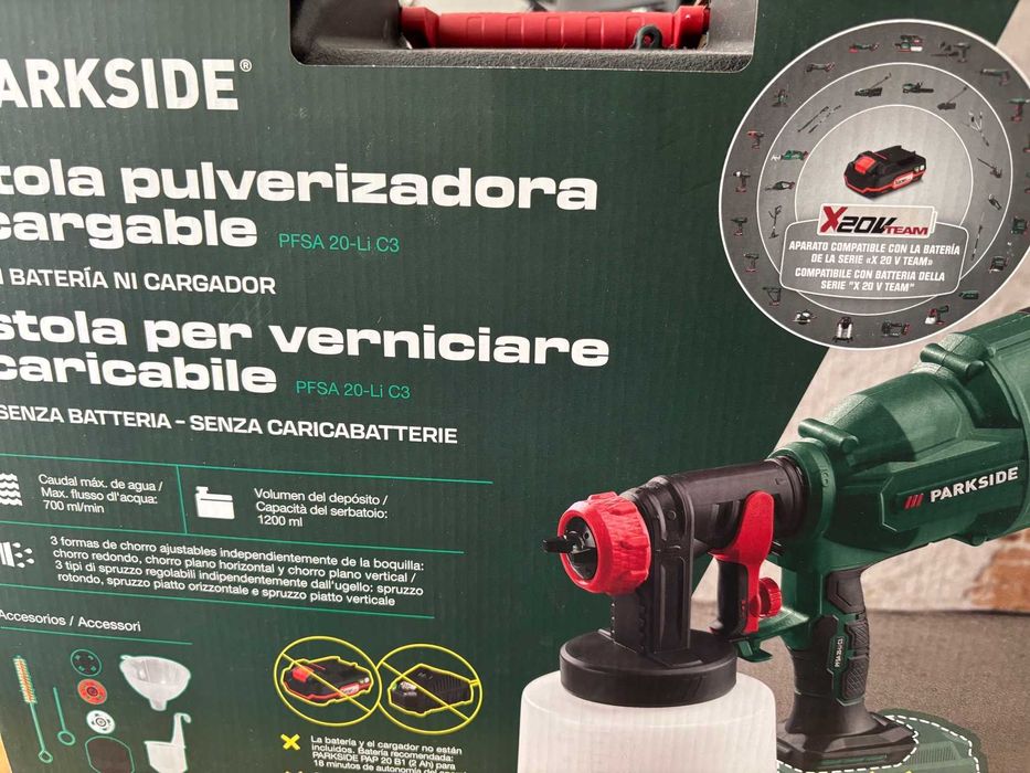 Maquina de Pintar Paredes 20V Parkside