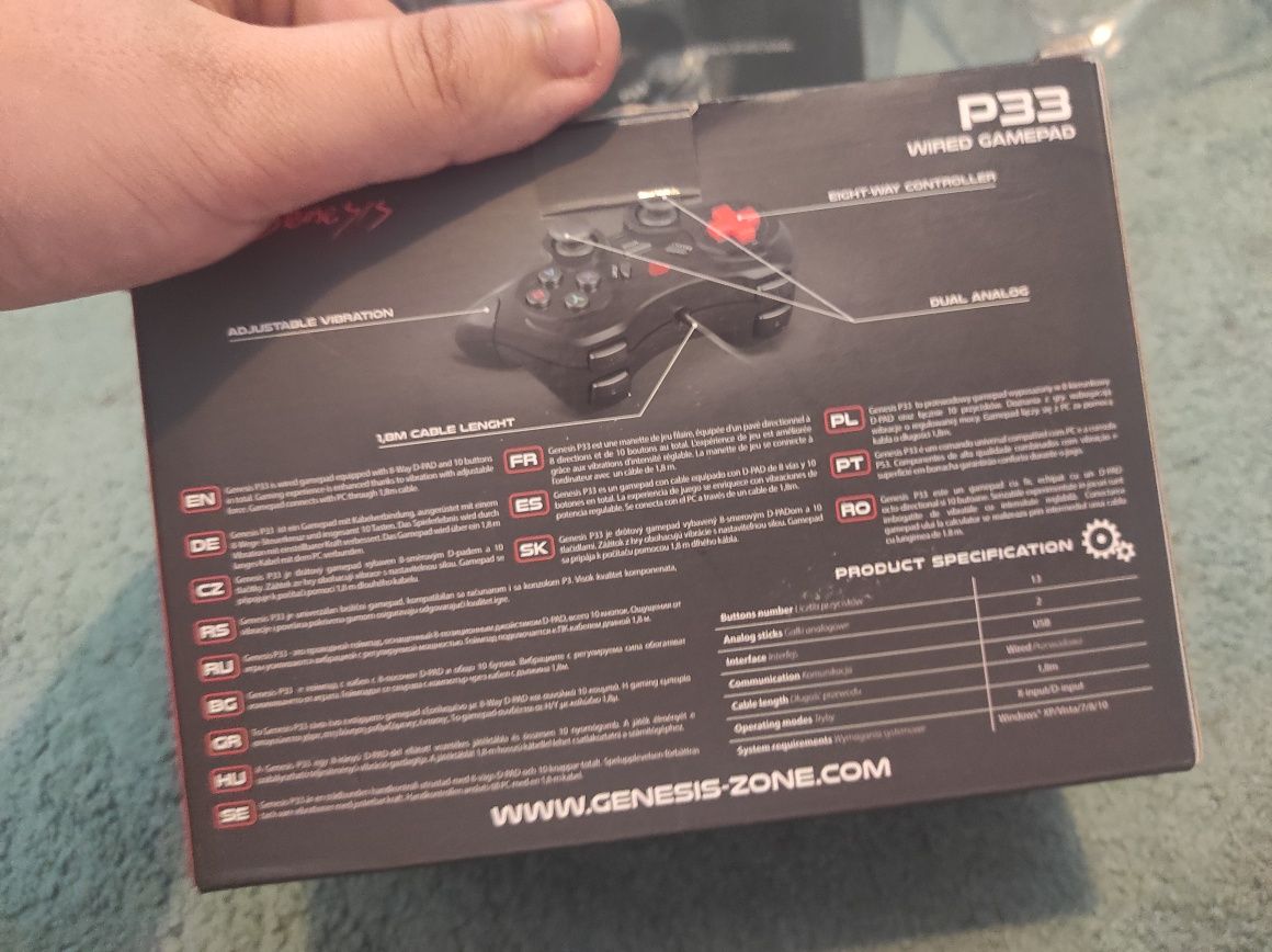 Genesis P33 | Gamepad do gier