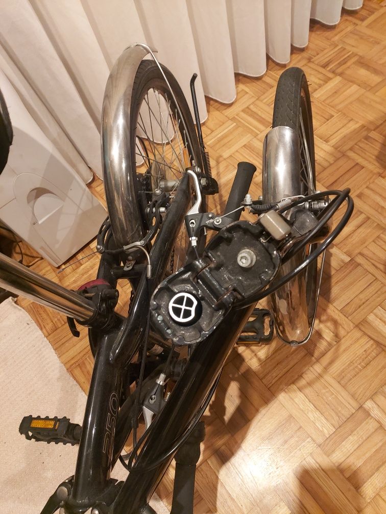 Bicicleta dobrável preta