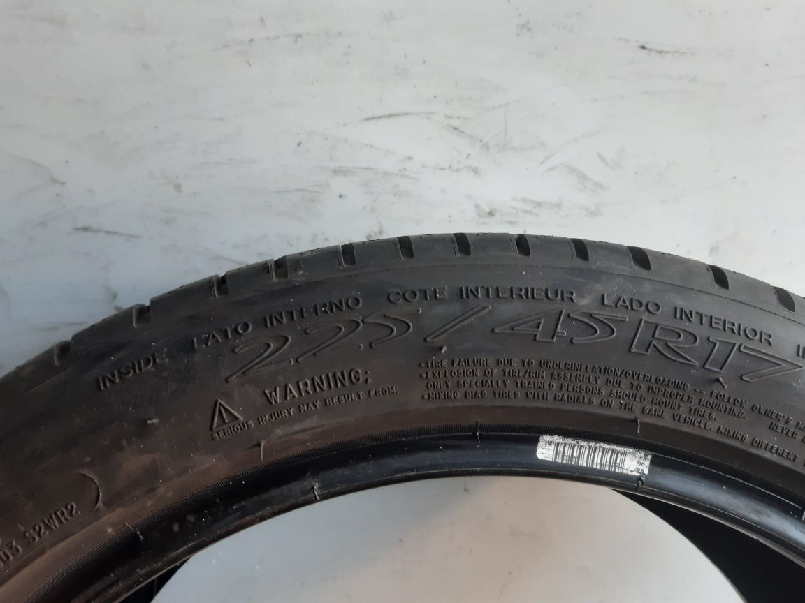 Opony letnie 225/45R17 Michelin 6mm montażvw cenie