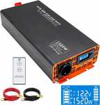 Falownik DATOUBOSS 1500W czysta sinusoida 12V na 230V LCD + pilot