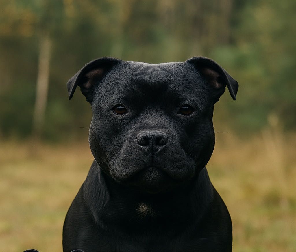 Błękitna dziewczynka Staffordshire Bull Terrier