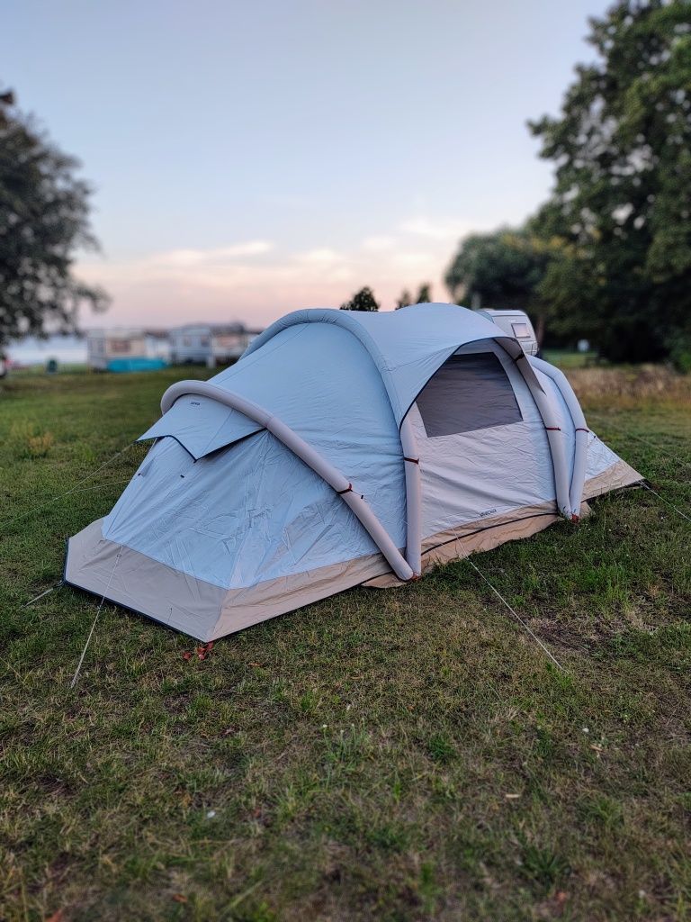 Wynajem zestawu, Namiot Quechua AirSecond 4.2, przedsionek Quechua bas
