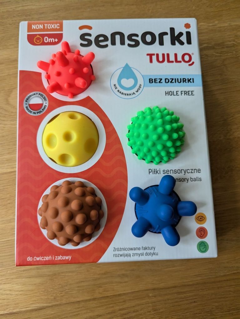 Sensorki Tullo - piłki sensoryczne 0m+