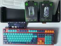 Zestaw 2x mysz RAZER + Klawiatura mechaniczna AKKO 3108 V2