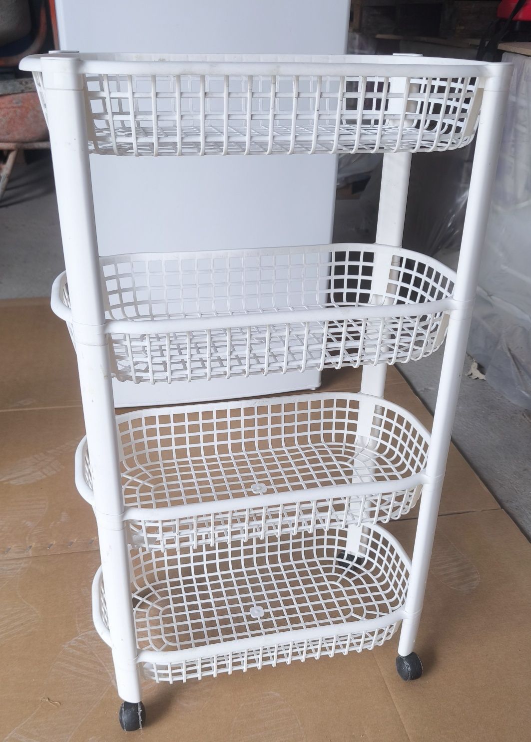 Carrinho com 4 Cestos Cozinha - 80x47x26cm