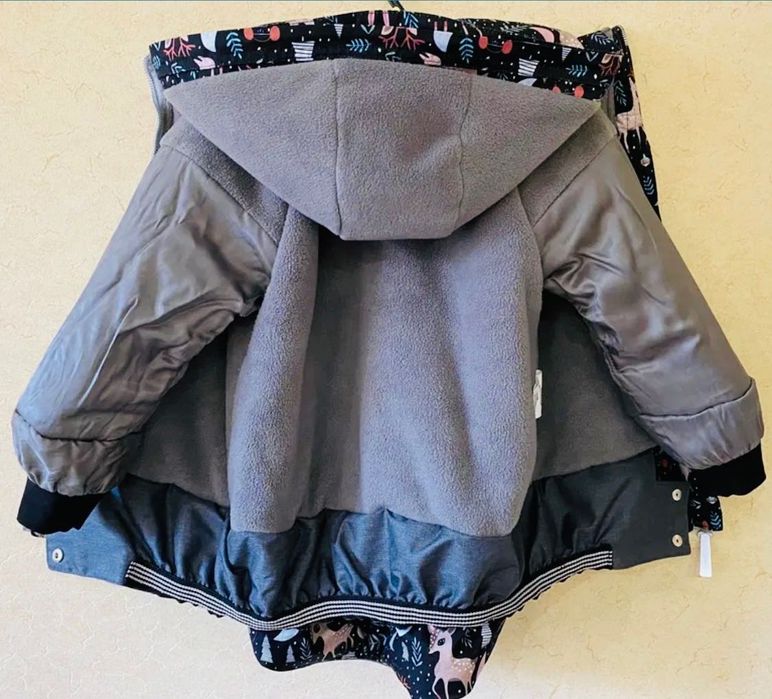 Зимова куртка-парка та напівкомбінезон Чарівний ліс, розмір 104-110 см