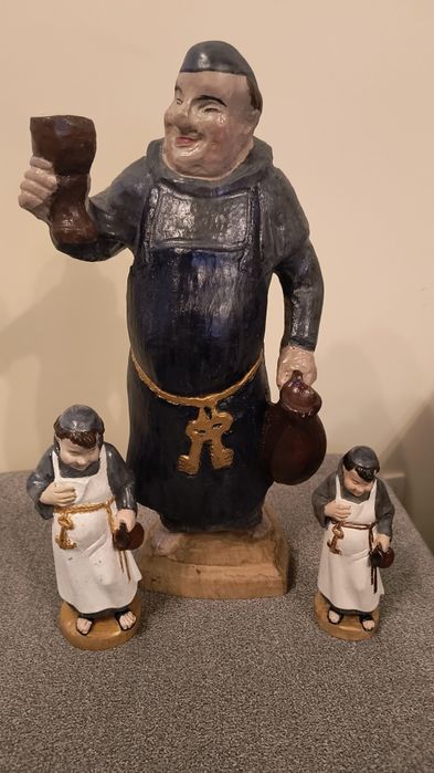 3 figurki drewniane