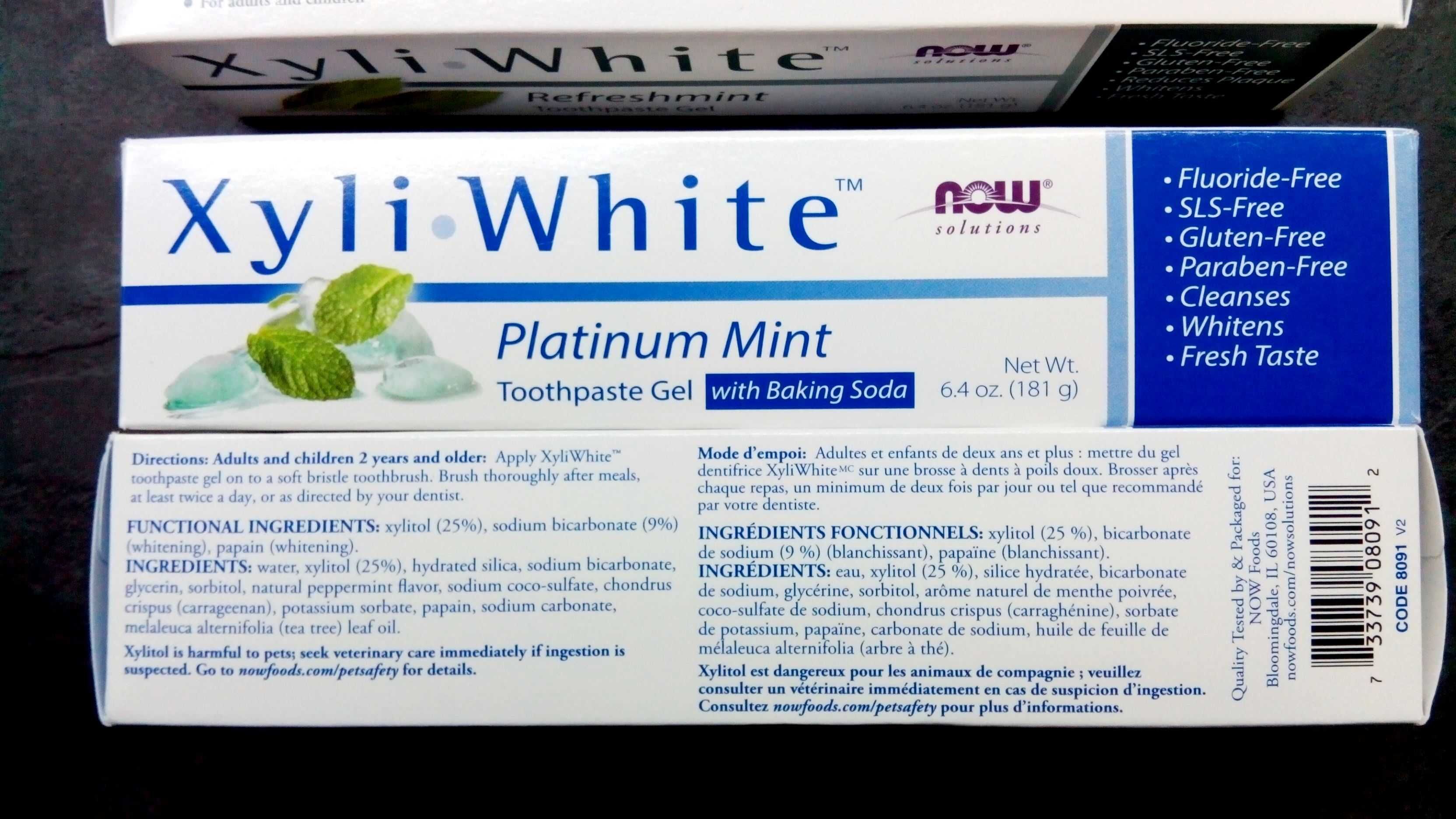 Now Foods, Toothpaste Gel (181г) зубная паста отбеливающая зубна паста