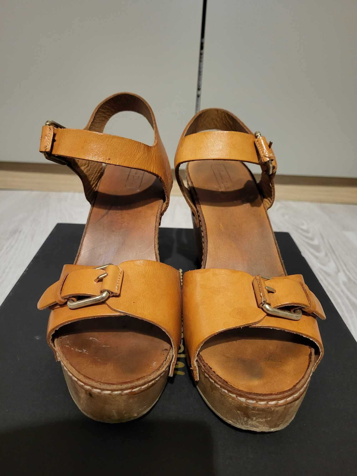Sandały/koturny Massimo Dutti 37