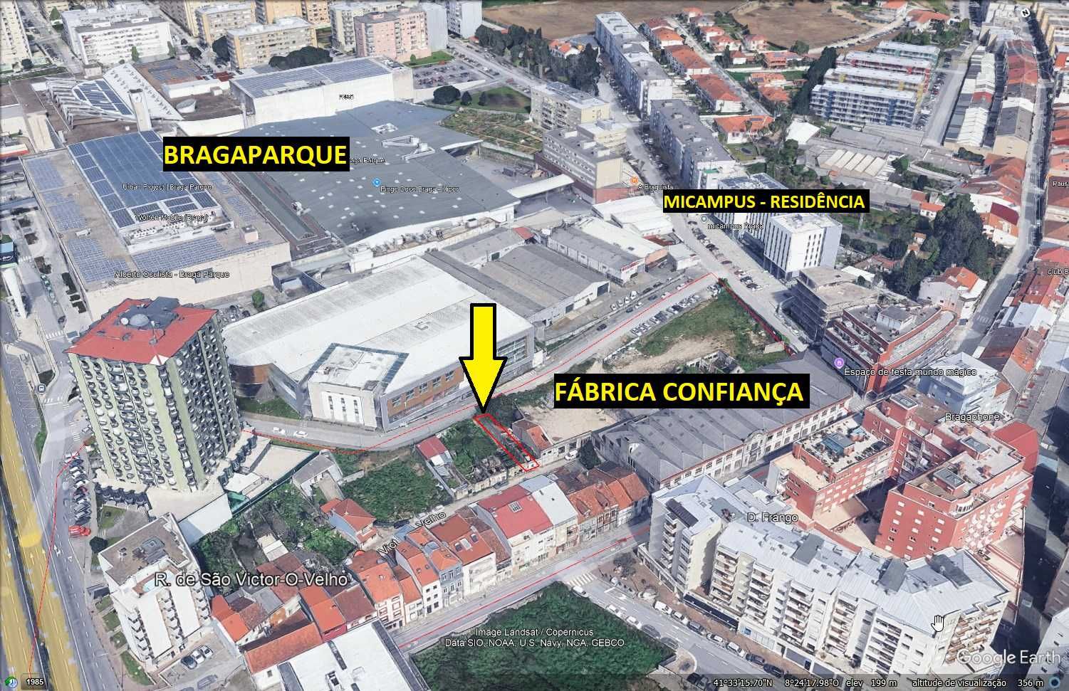 Moradia em São Victor (ruína junto à Fábrica Confiança)