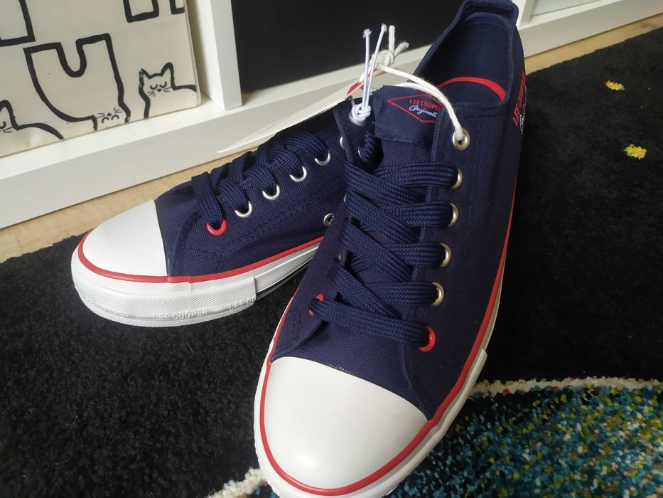 Granatowe trampki Lee Cooper męskie sneakersy 43