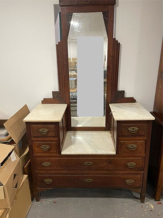 Tocador em mogno vintage Art’Deco
