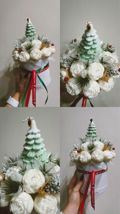 Świąteczny flower box / podziękowania świąteczne