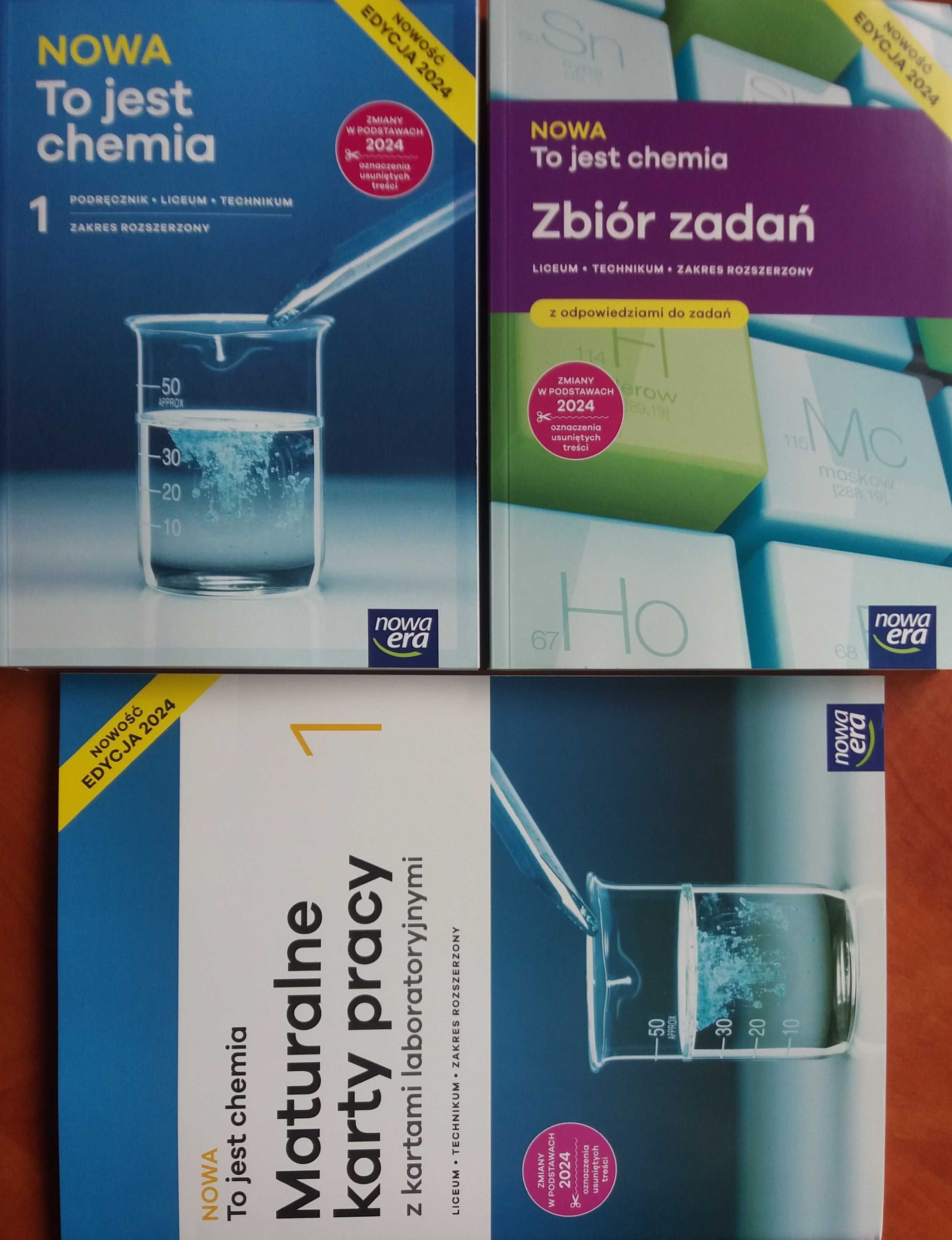 Nowa To jest chemia 1 podr. ZR + Zbiór zadań + Maturalne karty pr. NE