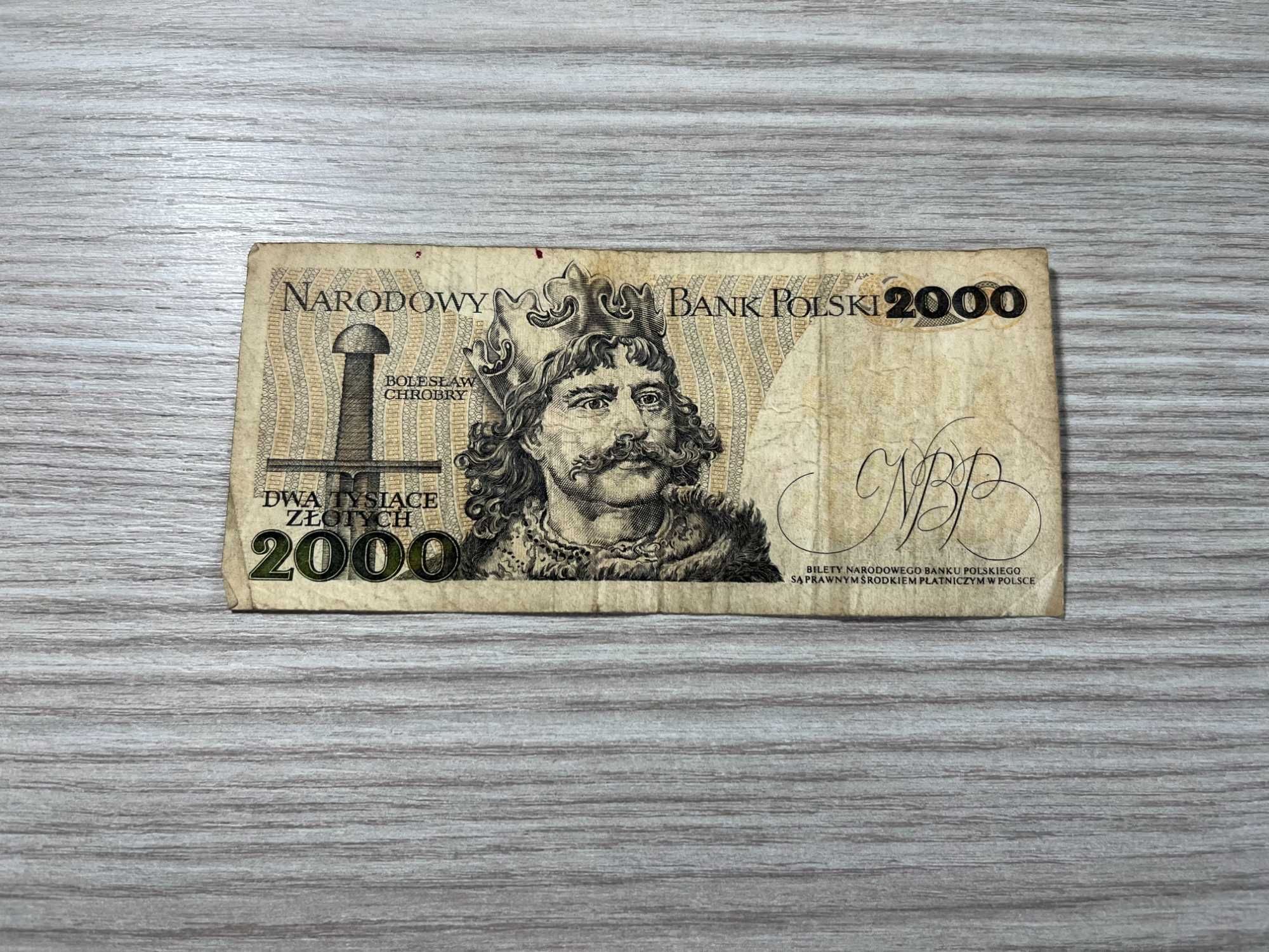 Banknot 2000 zł Mieszko I 1982 r.