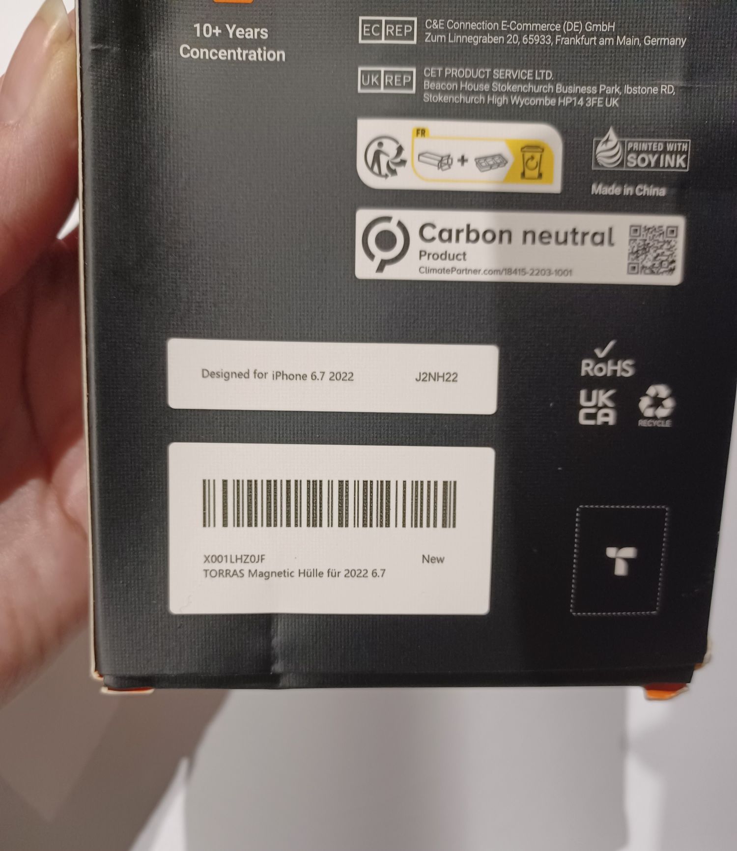 Etui magnetyczne Torras do iPhone 6.7" 2022 z wymiennymi przyciskami