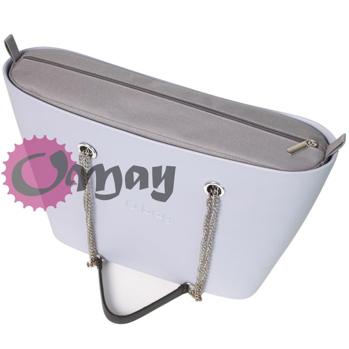 Szary organizer OBAG URBAN Sztywny 2 kieszenie wkład wnętrze VIP OMAY