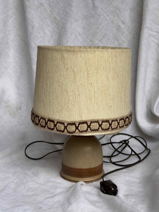 Lampa ceramiczna stołowa vintage